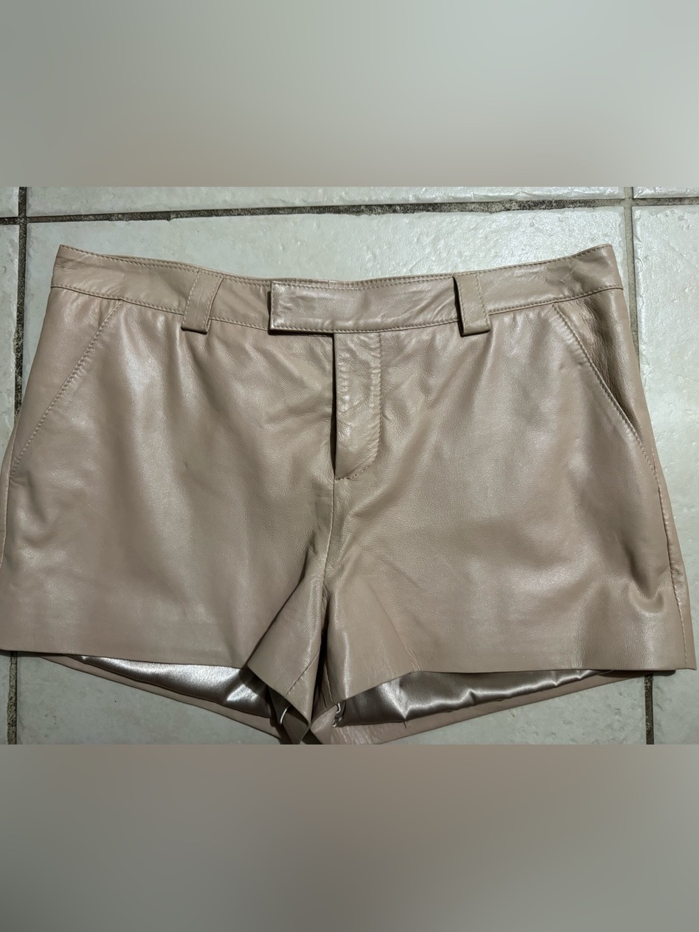 Genuine Sheepskin Leather Shorts